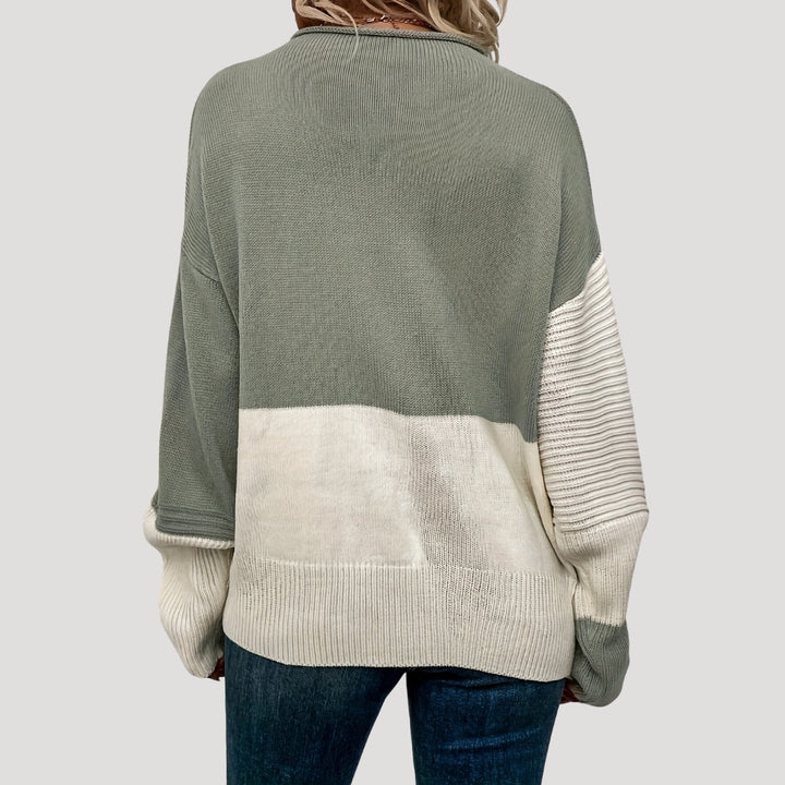 Maglione oversize lavorato a maglia da donna, stile invernale accogliente
