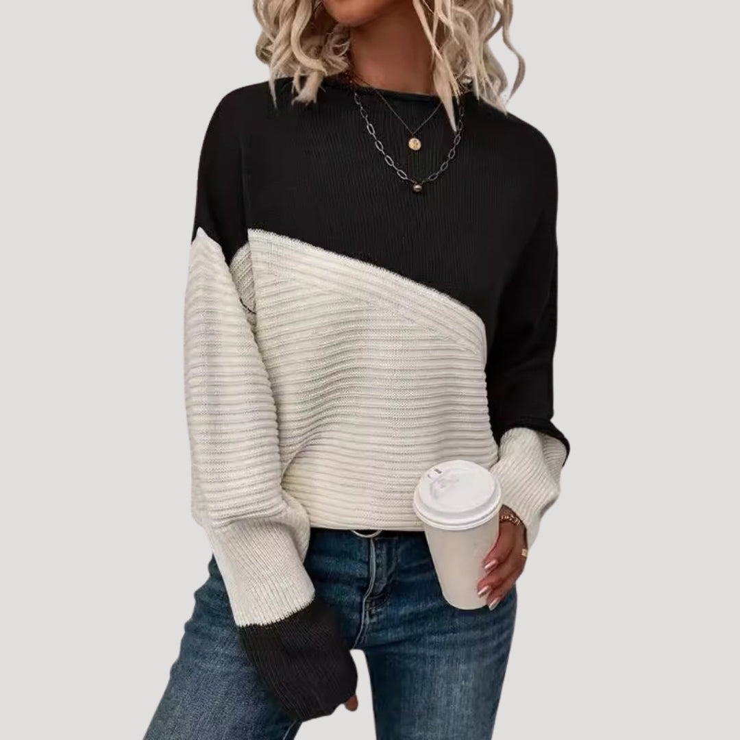 Maglione oversize lavorato a maglia da donna, stile invernale accogliente