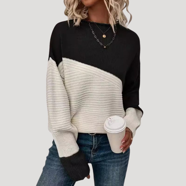 Maglione oversize lavorato a maglia da donna, stile invernale accogliente