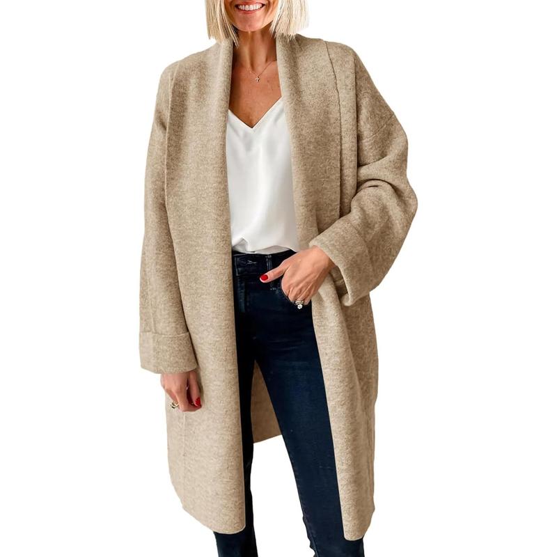 OLIVIENE™ - Comfy Chunky Open Front Oversized Long Cardigan