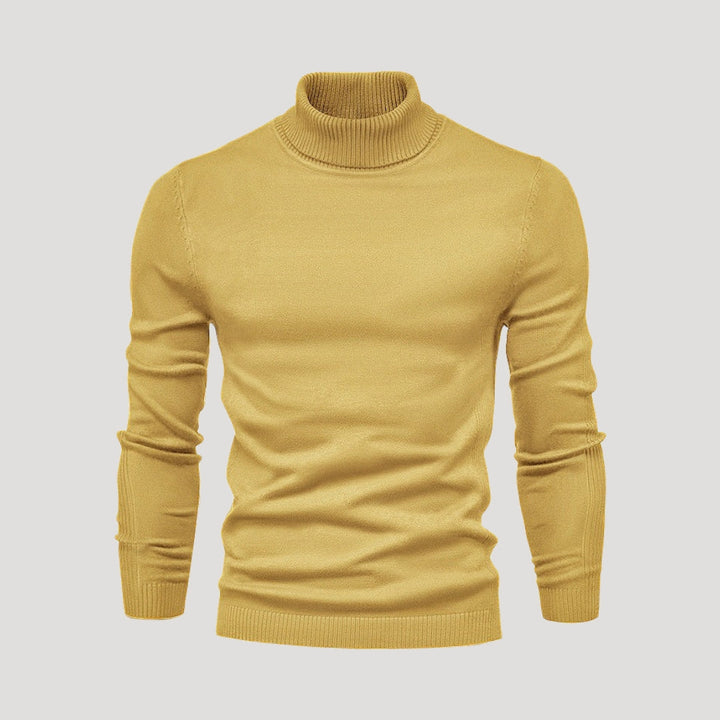 Maglione a collo alto da uomo – classico maglione a maglia
