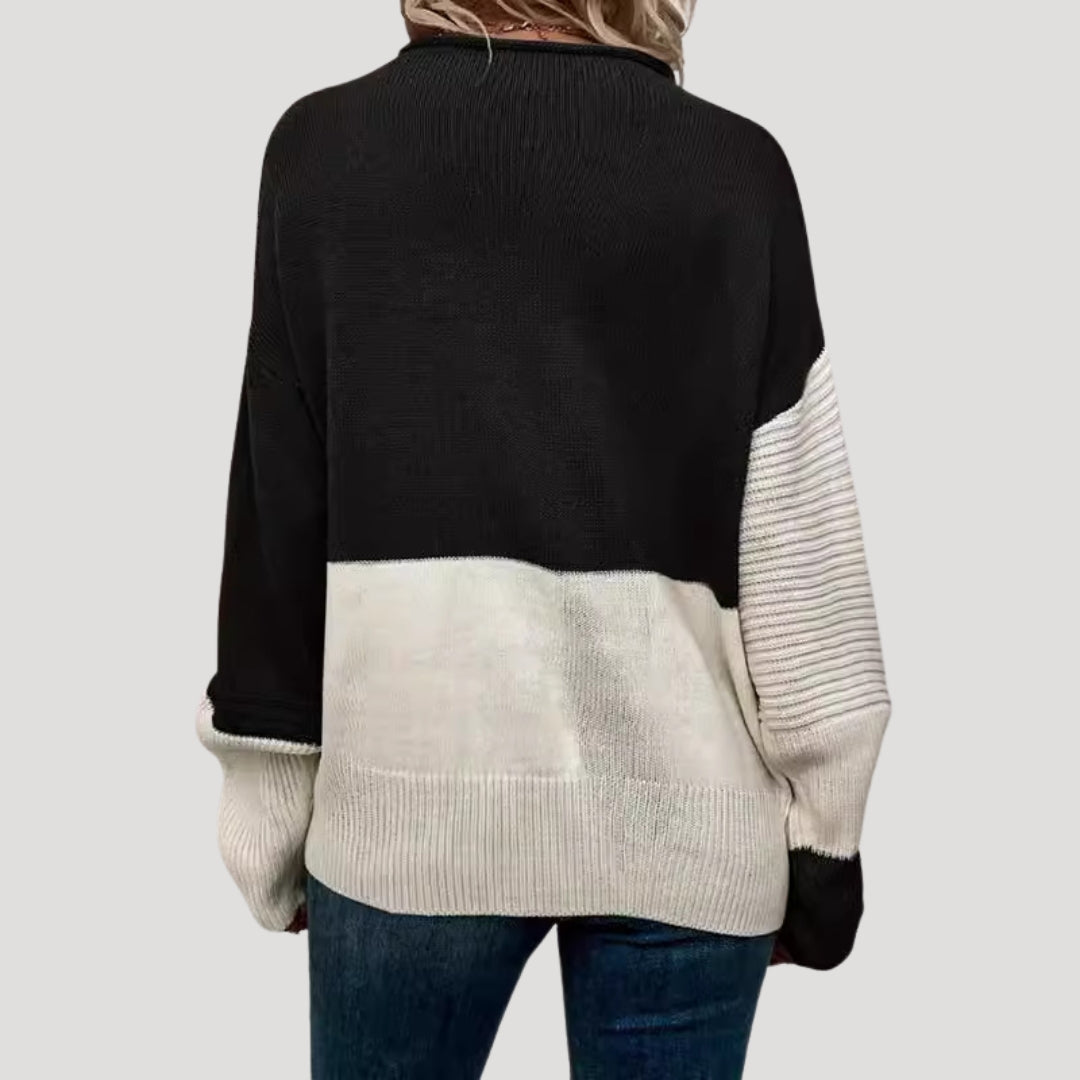 Maglione oversize lavorato a maglia da donna, stile invernale accogliente