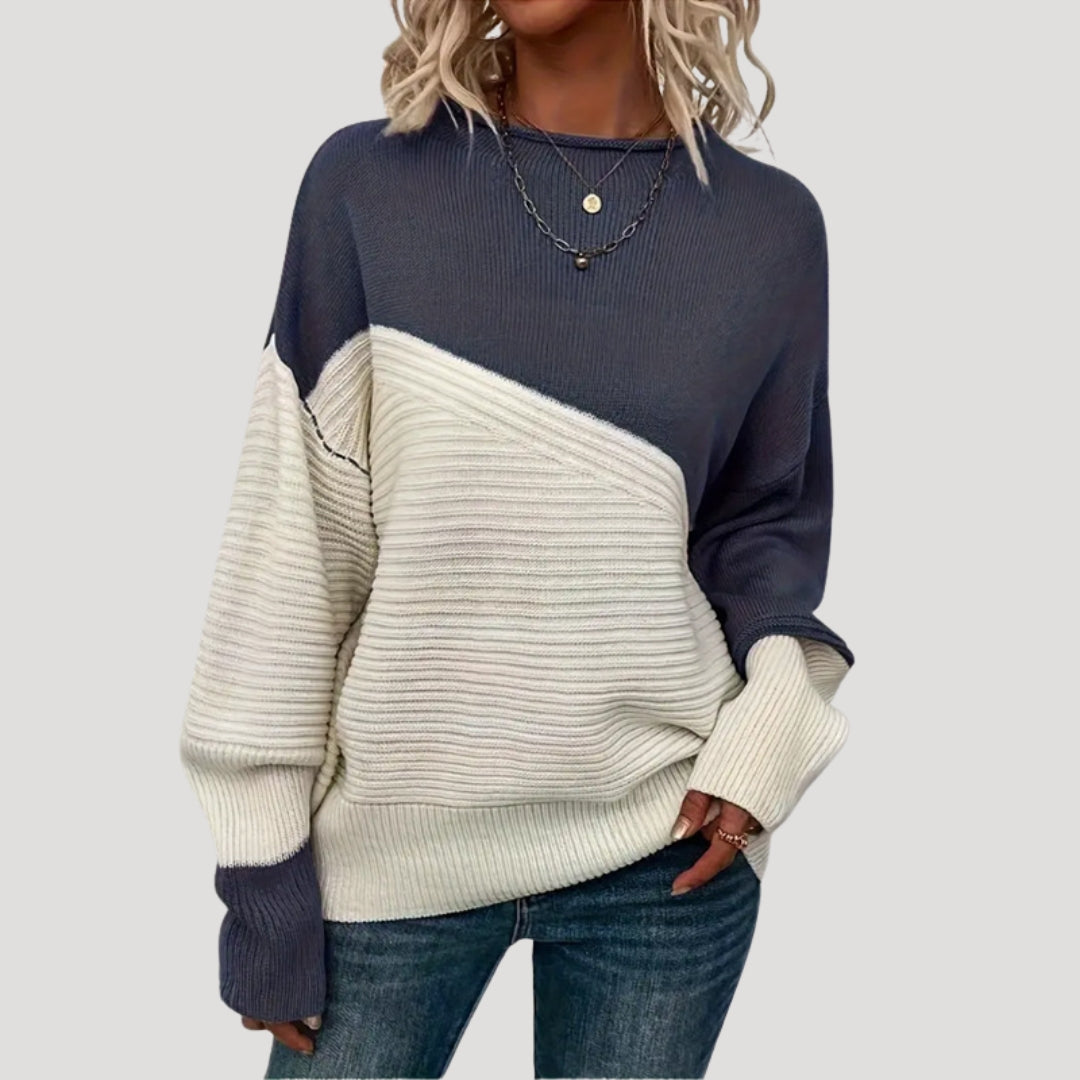 Maglione oversize lavorato a maglia da donna, stile invernale accogliente