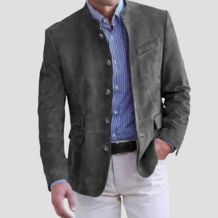 Blazer in suede casual elegante da uomo