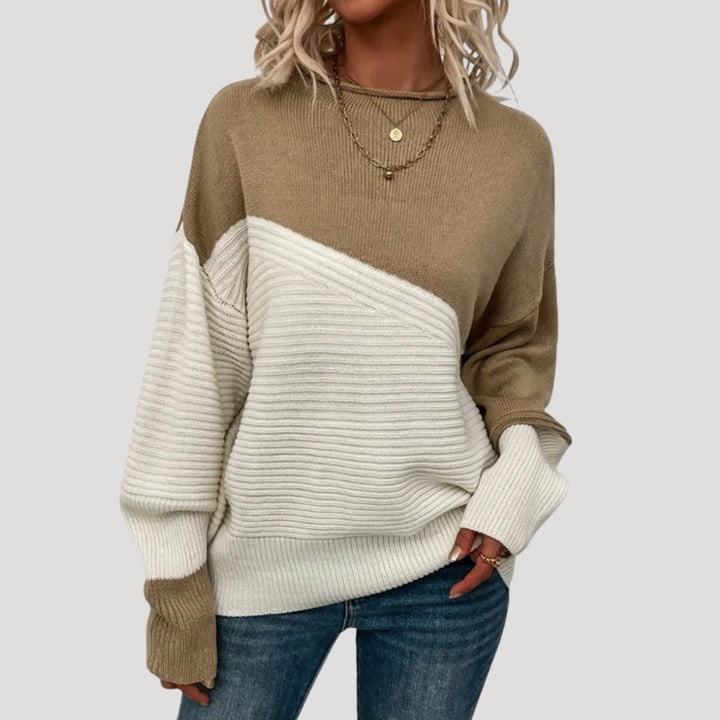 Maglione oversize lavorato a maglia da donna, stile invernale accogliente