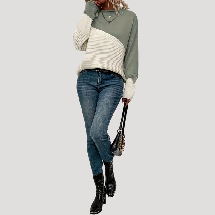 Maglione oversize lavorato a maglia da donna, stile invernale accogliente