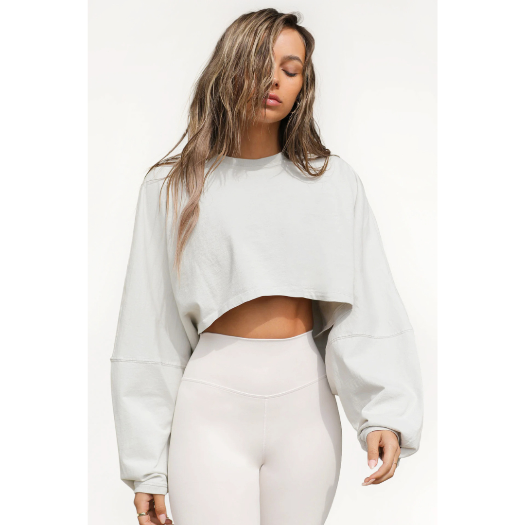 SKYE™ - Casual Cropped Pullover Sweatshirt