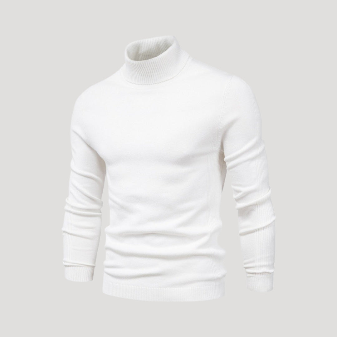 Maglione a collo alto da uomo – classico maglione a maglia