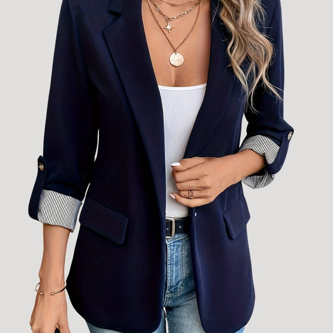 Blazer classico da donna in navy