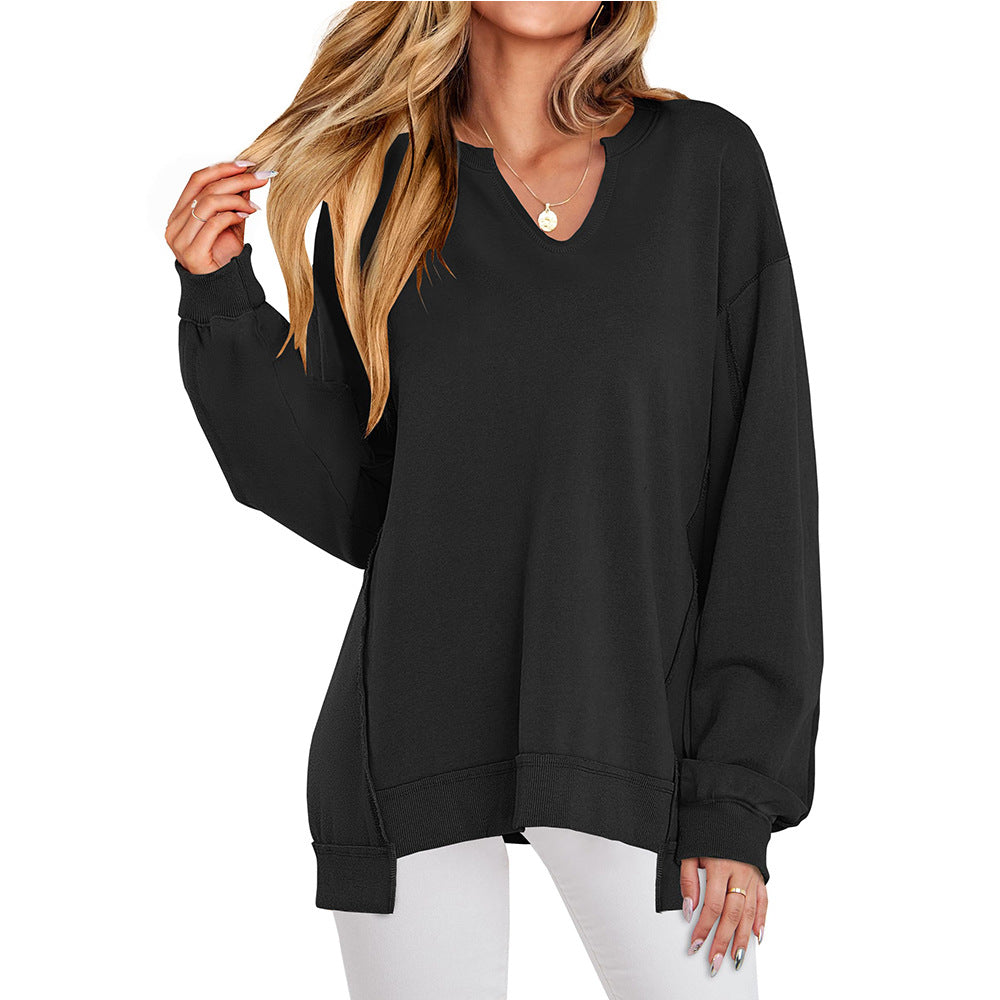 FORTUNATA™ – Casual Lightweight Oversized Long-Sleeve Top