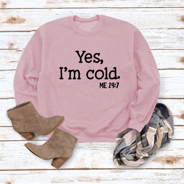 KAYLEE™ - Casual Slogan Print Pullover Sweatshirt