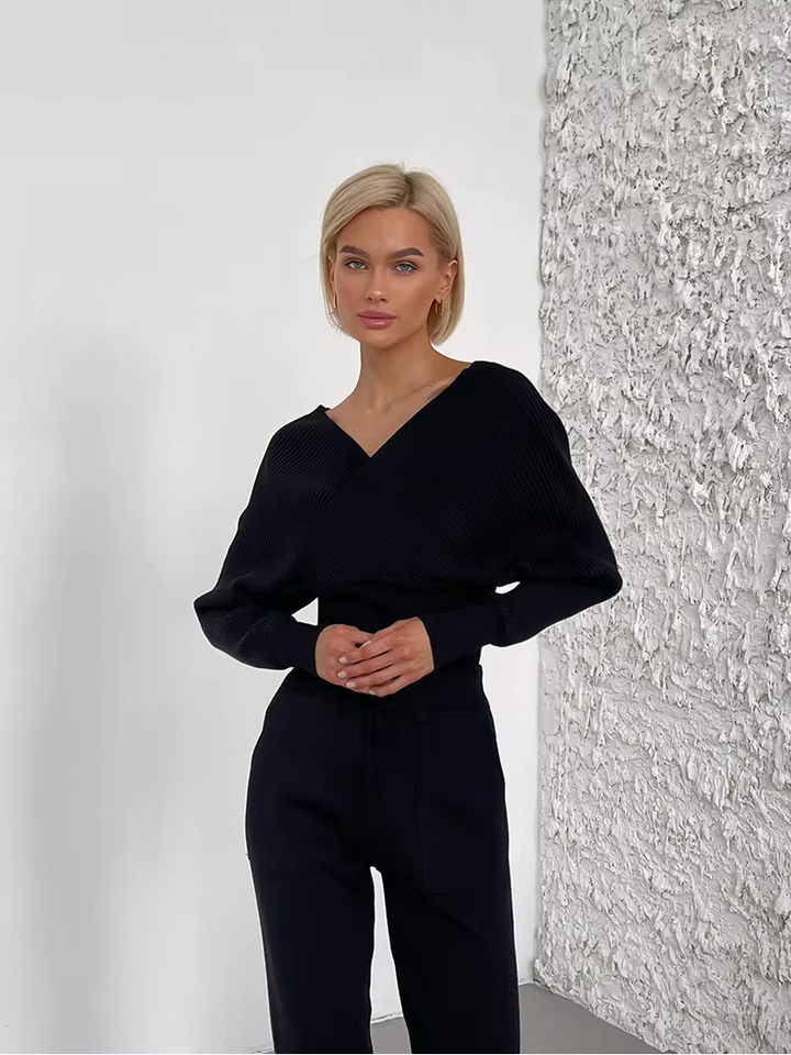Zelia | Blouse met off-shoulder en overshirt.