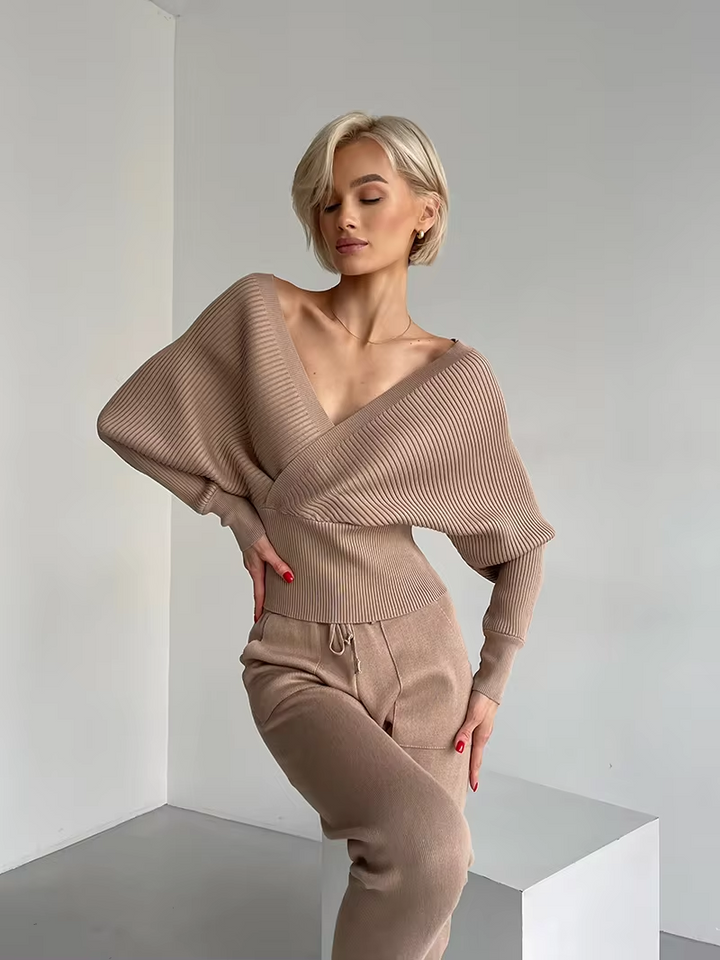 Zelia | Blouse met off-shoulder en overshirt.