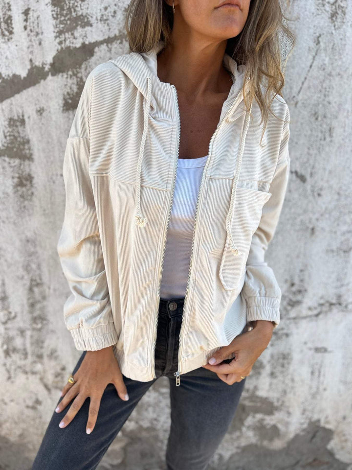 Adeline | Casual hoodie met rits