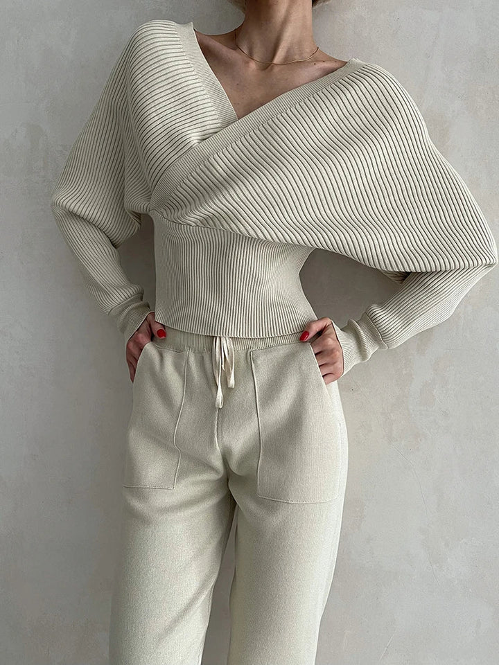 Zelia | Blouse met off-shoulder en overshirt.