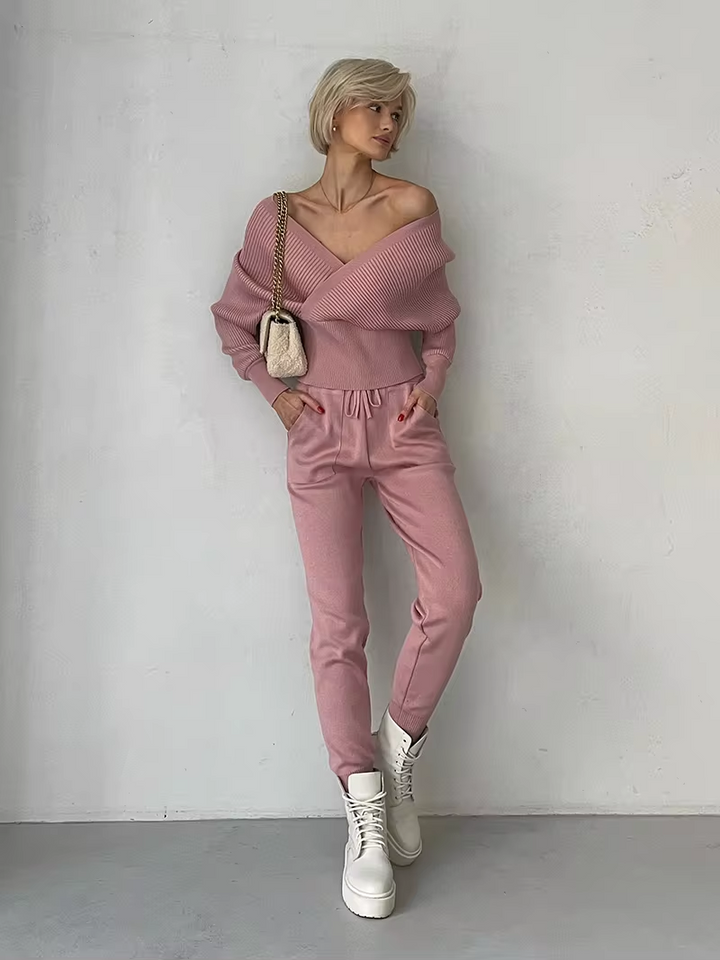 Zelia | Blouse met off-shoulder en overshirt.