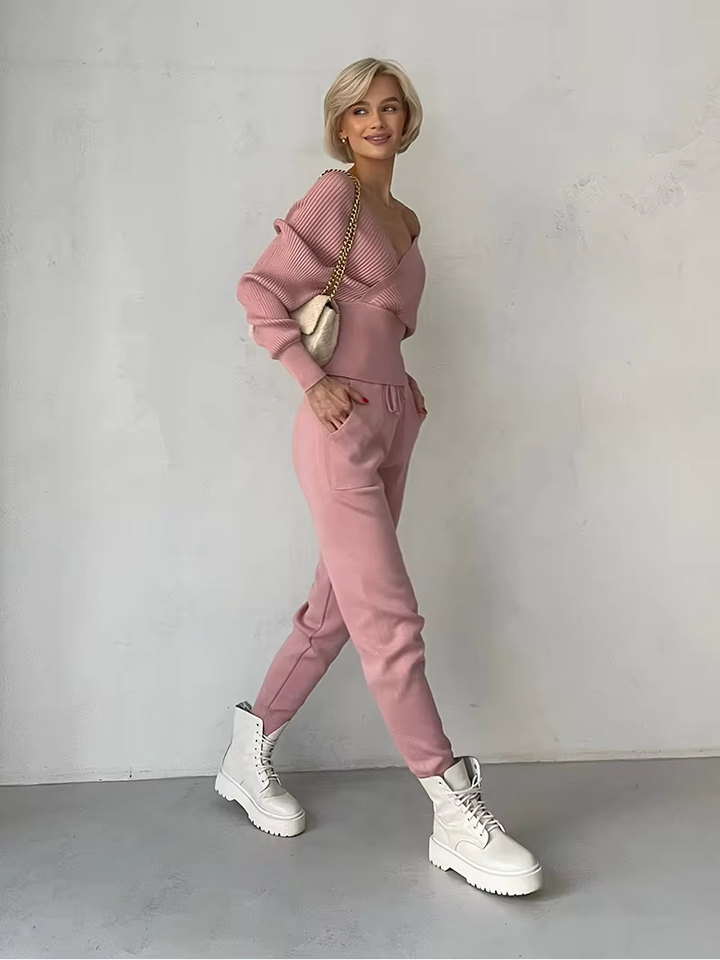Zelia | Blouse met off-shoulder en overshirt.